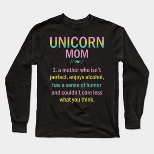 Unicorn Mom Gift Ideas for Mothers Long Sleeve T-Shirt